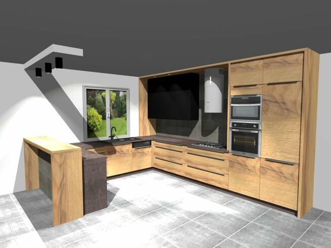 Projekt kuchni 3D wizualizacja kuchnie na wymiar projekty