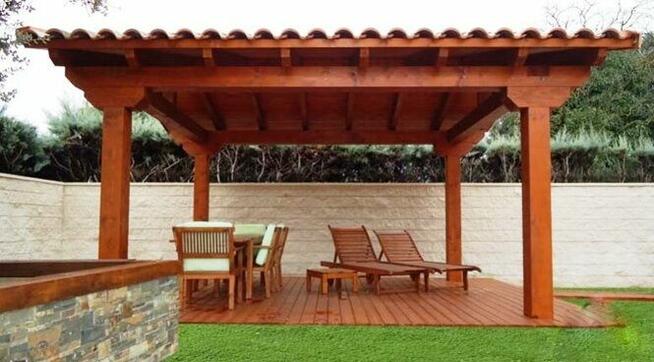 Domy z bali, sauny ogrodowe, zadaszenia tarasów.