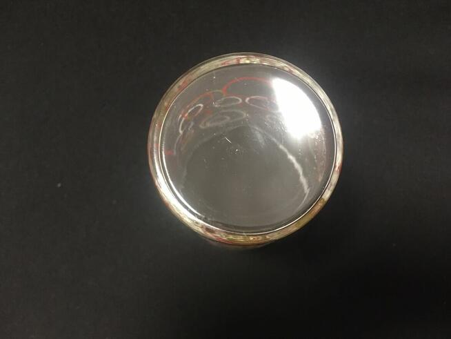 Stara szklanka PRL kółka bąbelki