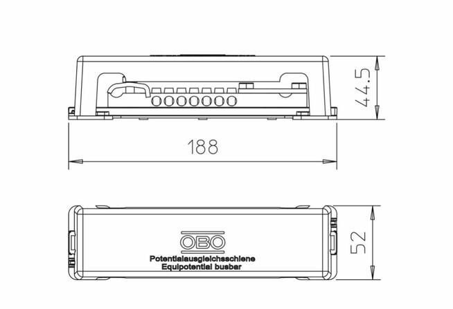 Szyna wyrównawcza OBO Bettermann 1809 NR 5015073