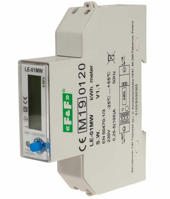 Licznik energii LE‑01MW, wielofunkcyjny.