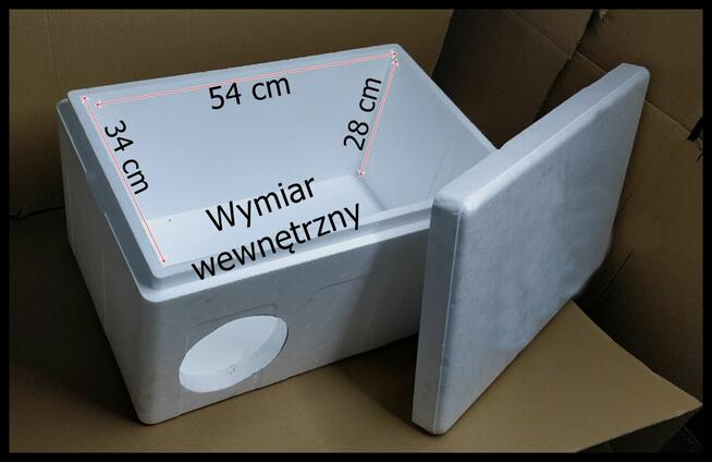 Domek dla kota 60x40x34 Pudełko styropianowe