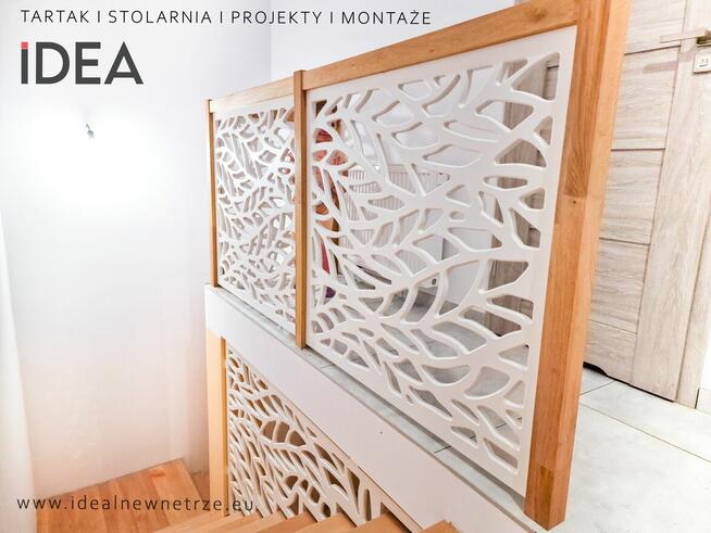 BALUSTRADA DREWNIANA, BARIERKA AŻUROWA, PANEL AŻUROWY, PRODU