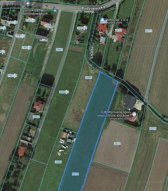 Działka budowlana 9,5 a (ul. Budziwojska) Rzeszów