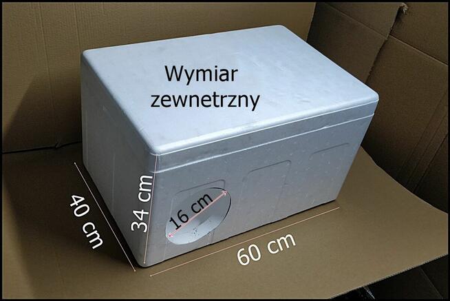 Domek dla kota 60x40x34 Pudełko styropianowe