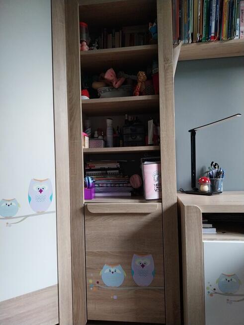 Szafa narożnikowa i regał