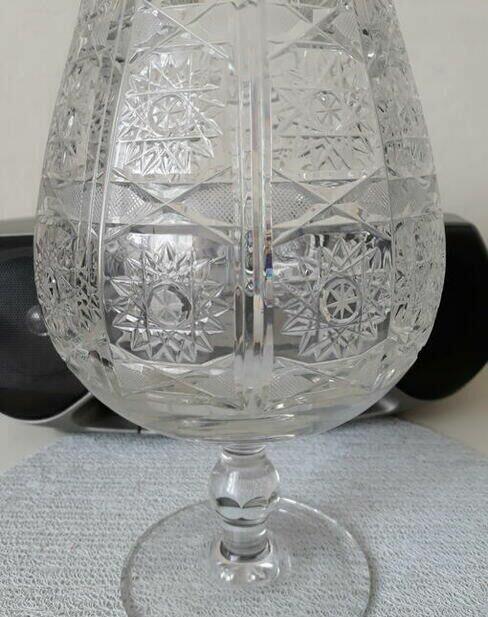 Unikat piękny duży krysztalowy kielich