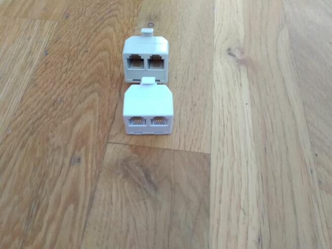 Adapter Telefon Ethernet Rozdzielacze Gniazdo