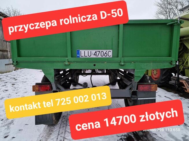 PRZYCZEPA Rolnicza Autosan D50 D-50 Nowy Przegląd Sprawna 6T