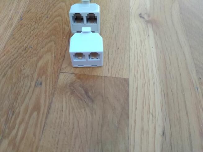 Adapter Telefon Ethernet Rozdzielacze Gniazdo