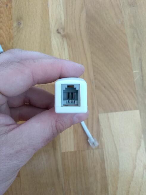 Adapter Telefon Ethernet Rozdzielacze Gniazdo