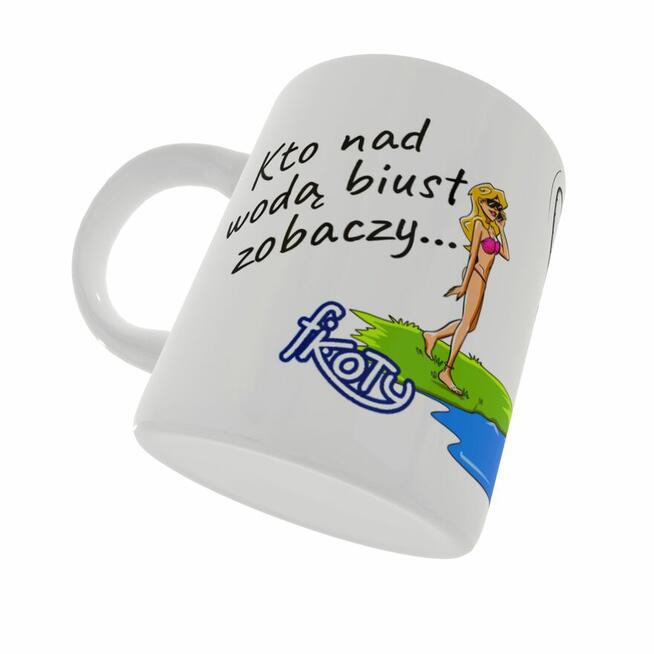 Prezent zabawny kubek BIUST dla wędkarza na ryby!