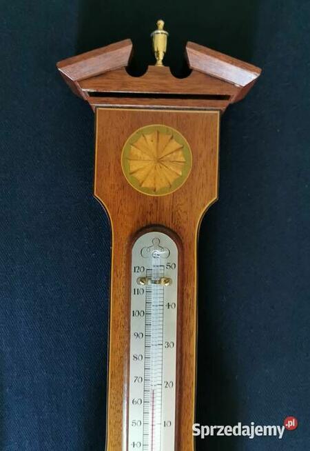 Barometr termometr Stacja pogody Retro Vintage Super stan