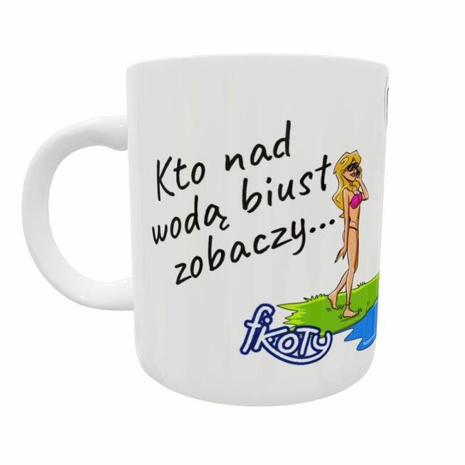 Prezent zabawny kubek BIUST dla wędkarza na ryby!