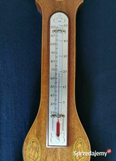 Barometr termometr Stacja pogody Retro Vintage Super stan