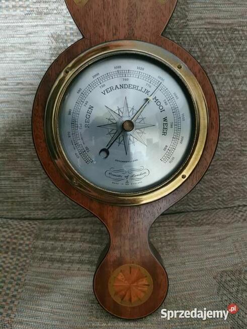 Barometr termometr Stacja pogody Retro Vintage Super stan