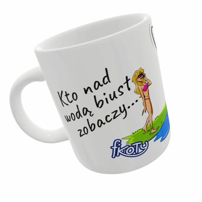 Prezent zabawny kubek BIUST dla wędkarza na ryby!