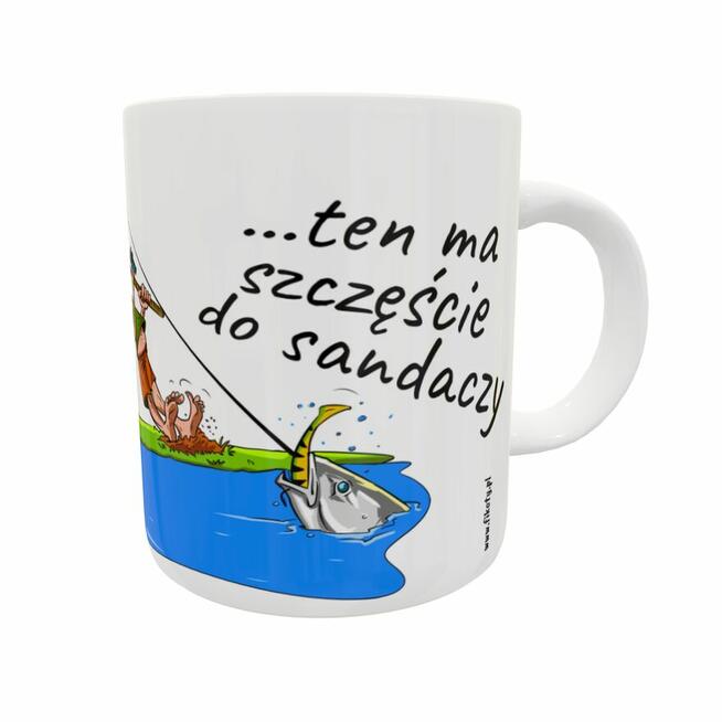 Prezent zabawny kubek BIUST dla wędkarza na ryby!