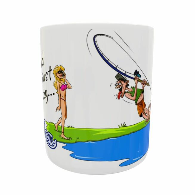 Prezent zabawny kubek BIUST dla wędkarza na ryby!