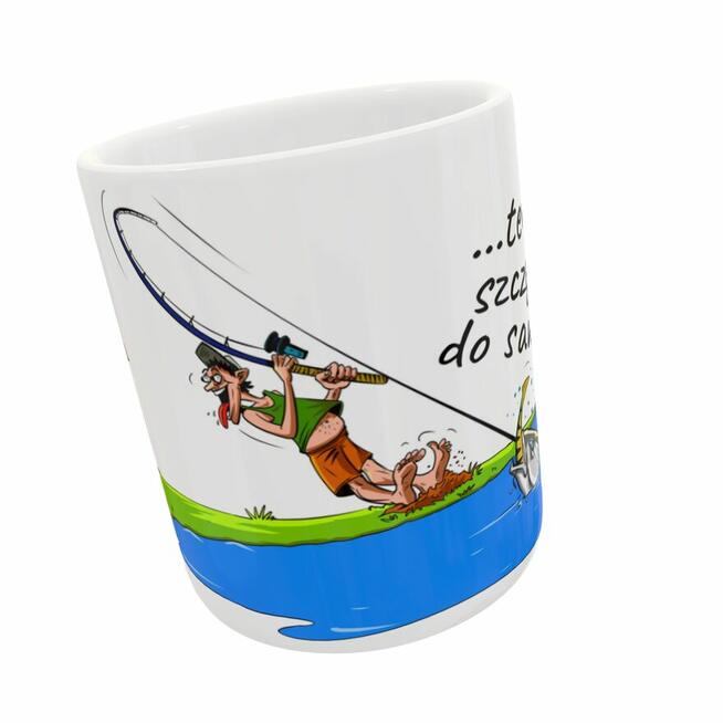 Prezent zabawny kubek BIUST dla wędkarza na ryby!