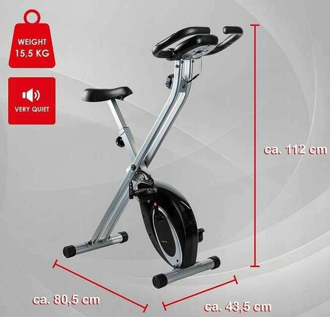 Rower treningowy magnetyczny pionowy Ultrasport F-bike