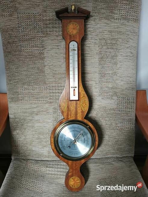 Barometr termometr Stacja pogody Retro Vintage Super stan