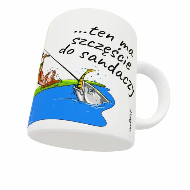 Prezent zabawny kubek BIUST dla wędkarza na ryby!