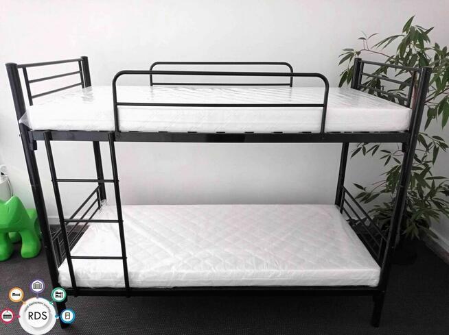 Łóżko metalowe PIĘTROWE lub POJEDYNCZE 2w1 Łóżka pracownicze