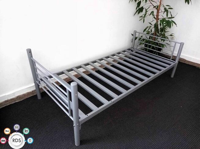 Łóżko piętrowe metalowe kwaterowe 90x200 cm DUŻE ILOŚCI