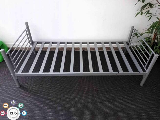 Łóżko piętrowe metalowe kwaterowe 90x200 cm DUŻE ILOŚCI