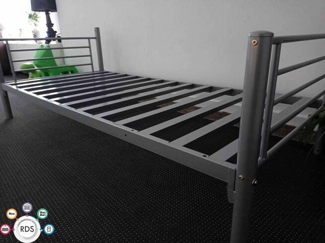 Łóżko piętrowe metalowe kwaterowe 90x200 cm DUŻE ILOŚCI