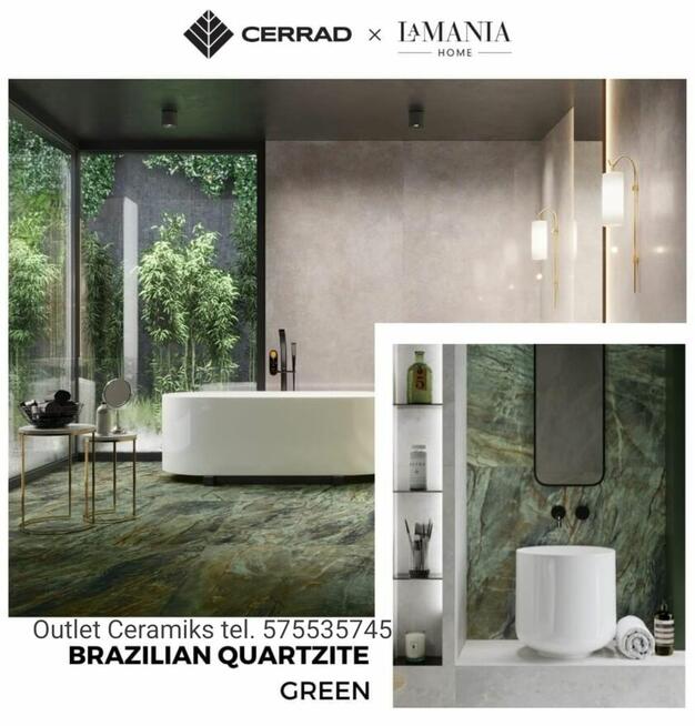 Brazilian green płytki polerowane 120x120 kamień Cerrad