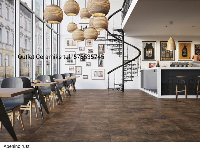 Apenino rust płytki podłogowe, ścienne matowe 120x60 gat.1