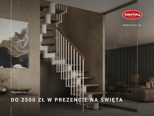 Schody Rintal promocja grudniowa do 2500 zł w prezencie na ś