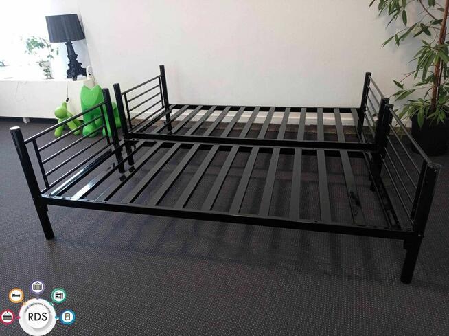 Łóżko metalowe PIĘTROWE lub POJEDYNCZE 2w1 Łóżka pracownicze