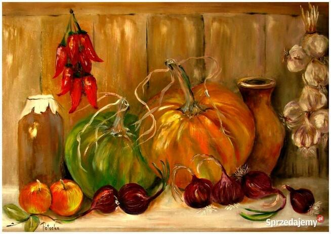 Dynie obraz olejny 48-68cm dostępny