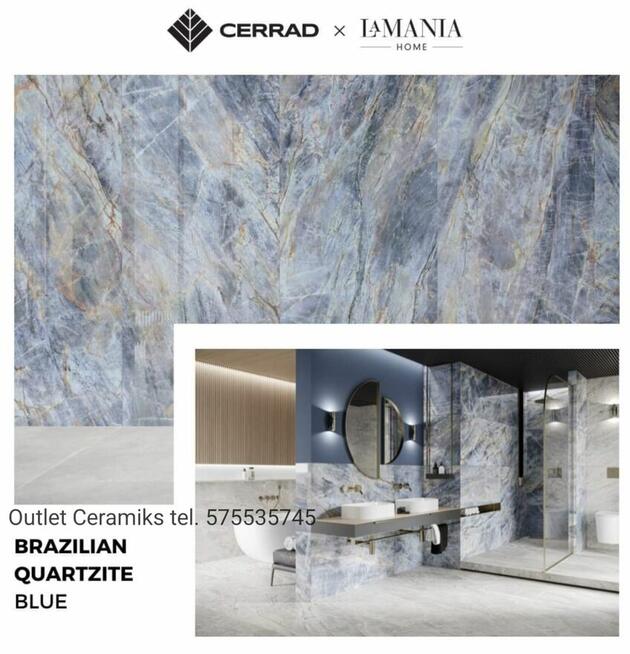Płytki łazienkowe 120x120 polerowane Brazilian blue Cerrad