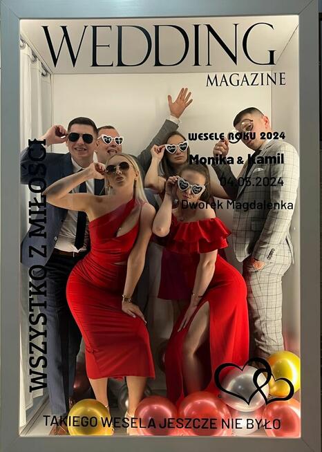 Fotobudka 360. Kolorowy Dym. Napisy. Fajerwerki. PhotoBox