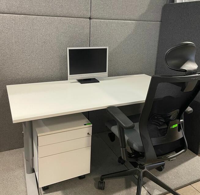 Biurko Proste - kolor biały