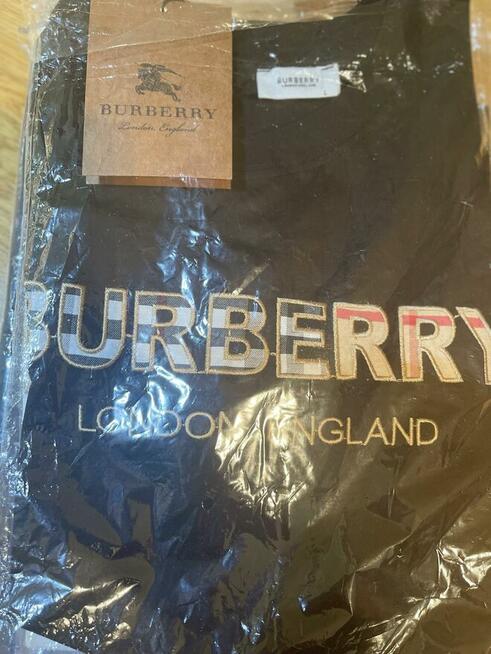 Modna Koszulka, T-Shirt Burberry czarna L