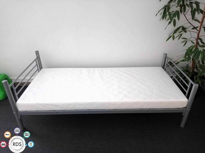 Łóżko piętrowe metalowe kwaterowe 90x200 cm DUŻE ILOŚCI