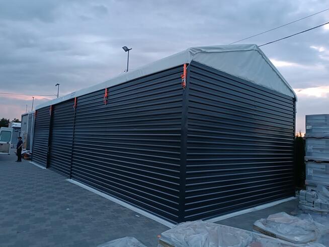 HALA NAMIOTOWA ściany blaszane 6x15x4m