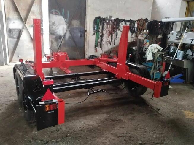 Przyczepa kablowa do kabli kablówka do szpuli samozaładowcza