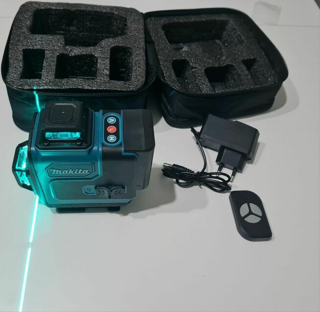 Makita laser 360 wiazka zielona plus pilot sterujacy