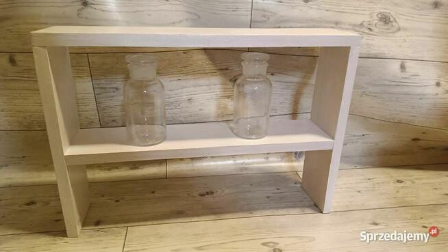 Półka regał kuchenna stojąca 60 cm biała na przyprawy