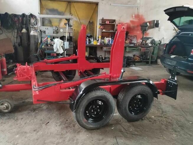 Przyczepa kablowa do kabli kablówka do szpuli samozaładowcza