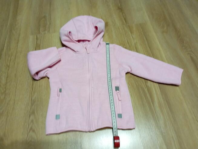 ciepła bluza różowa dziecięca SMYK dla 1-2 latka