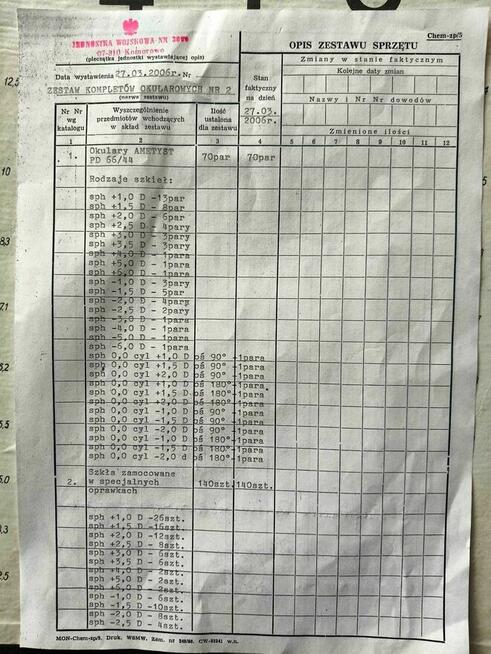 Okulary Ametyst PD 66/44 z etui, nowe, do użytku, kolekcji