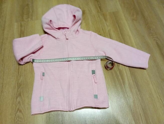 ciepła bluza różowa dziecięca SMYK dla 1-2 latka