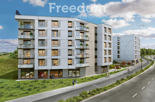 Nowoczesne trzypokojowe mieszkanie z ogródkiem